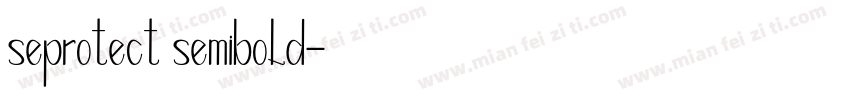 seprotect semibold字体转换
